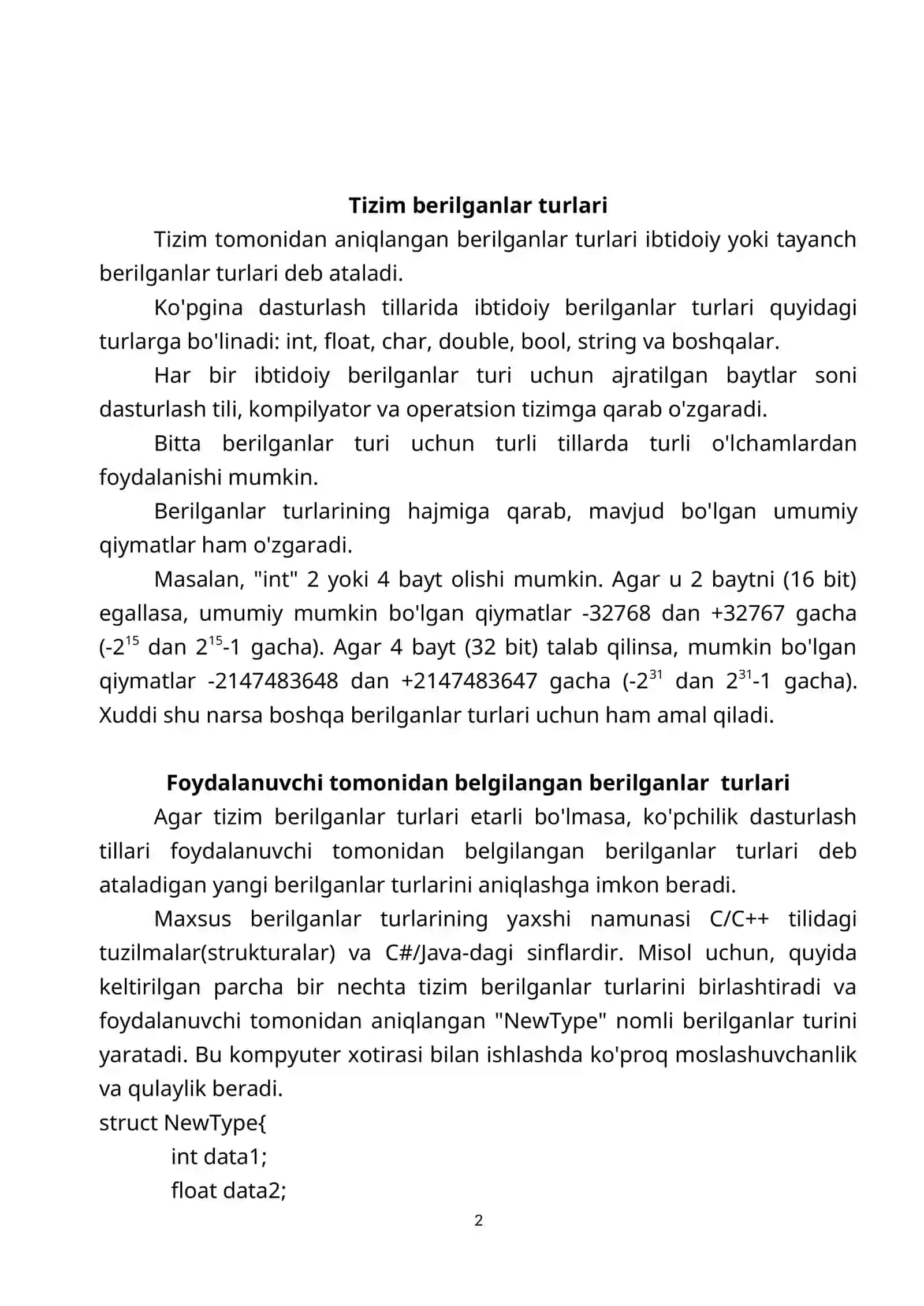 Algoritm tahlili 2