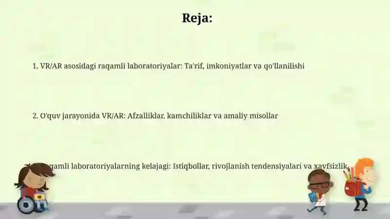 VR/AR asosidagi Raqamli laboratoriyalar 2