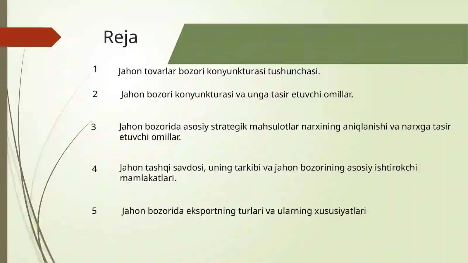JAHON BOZORI VA UNING KONYUNKTURASI 2