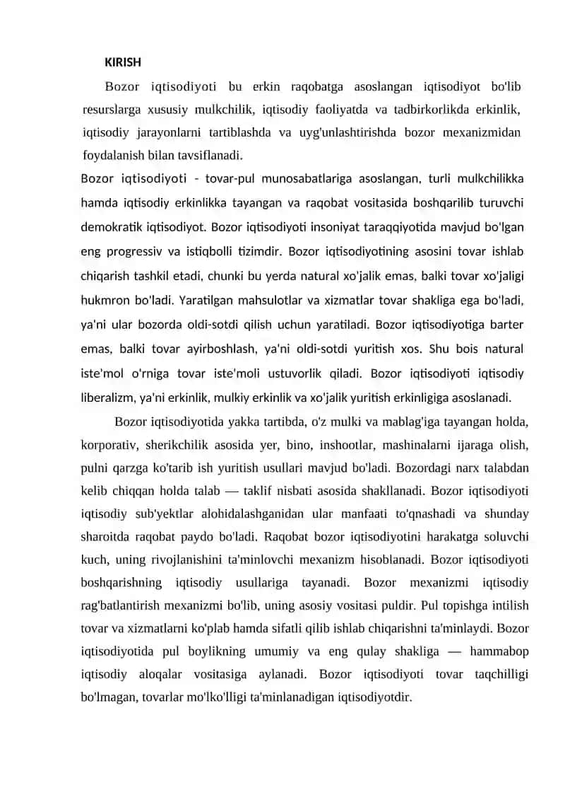 Bozor iqtisodiyoti 2