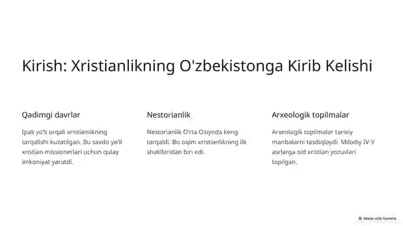 Xristian Dinining Rivojlanishi: Tarix va Hozirgi Zamonaviylik 2