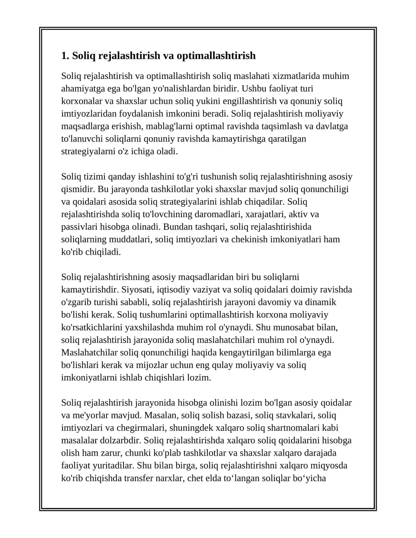SOLIQ MASLAHATI XIZMATLARI 2