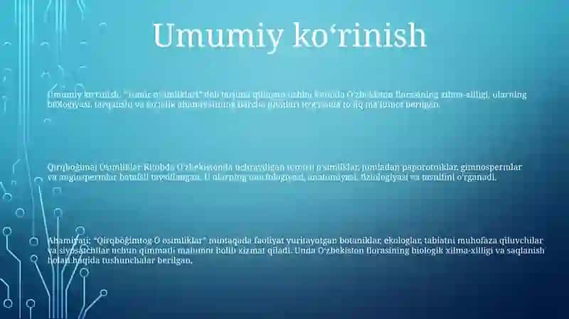 Qirqbòĝimtoifa Ósimliklar 2