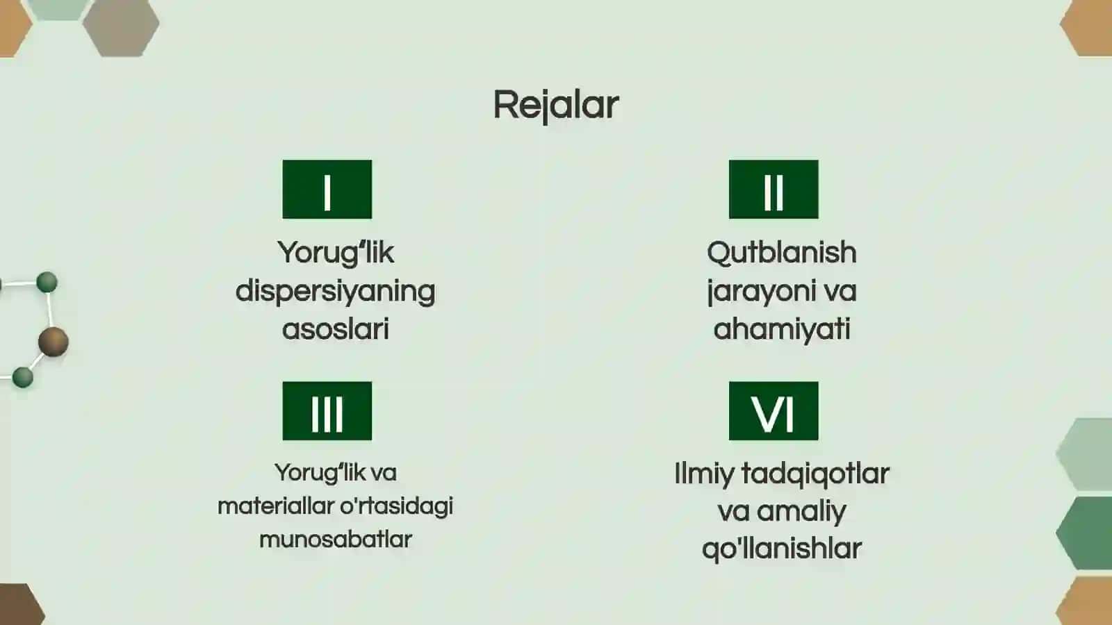 Yorugʻlik dispersiyasi va qutblanish 2