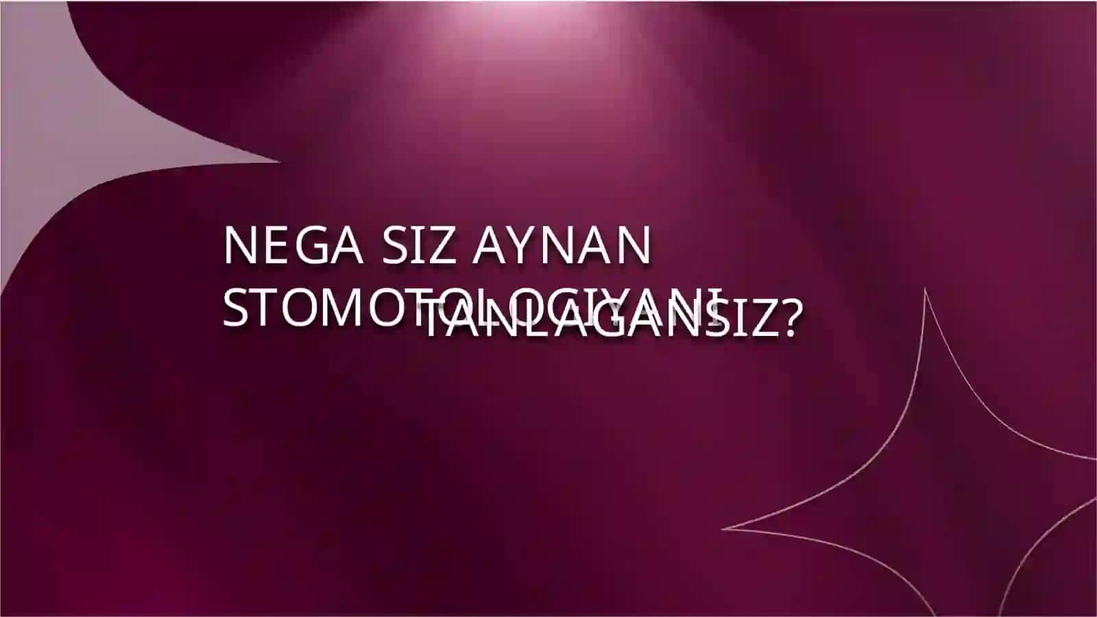 STOMOTOLOGIYA 2