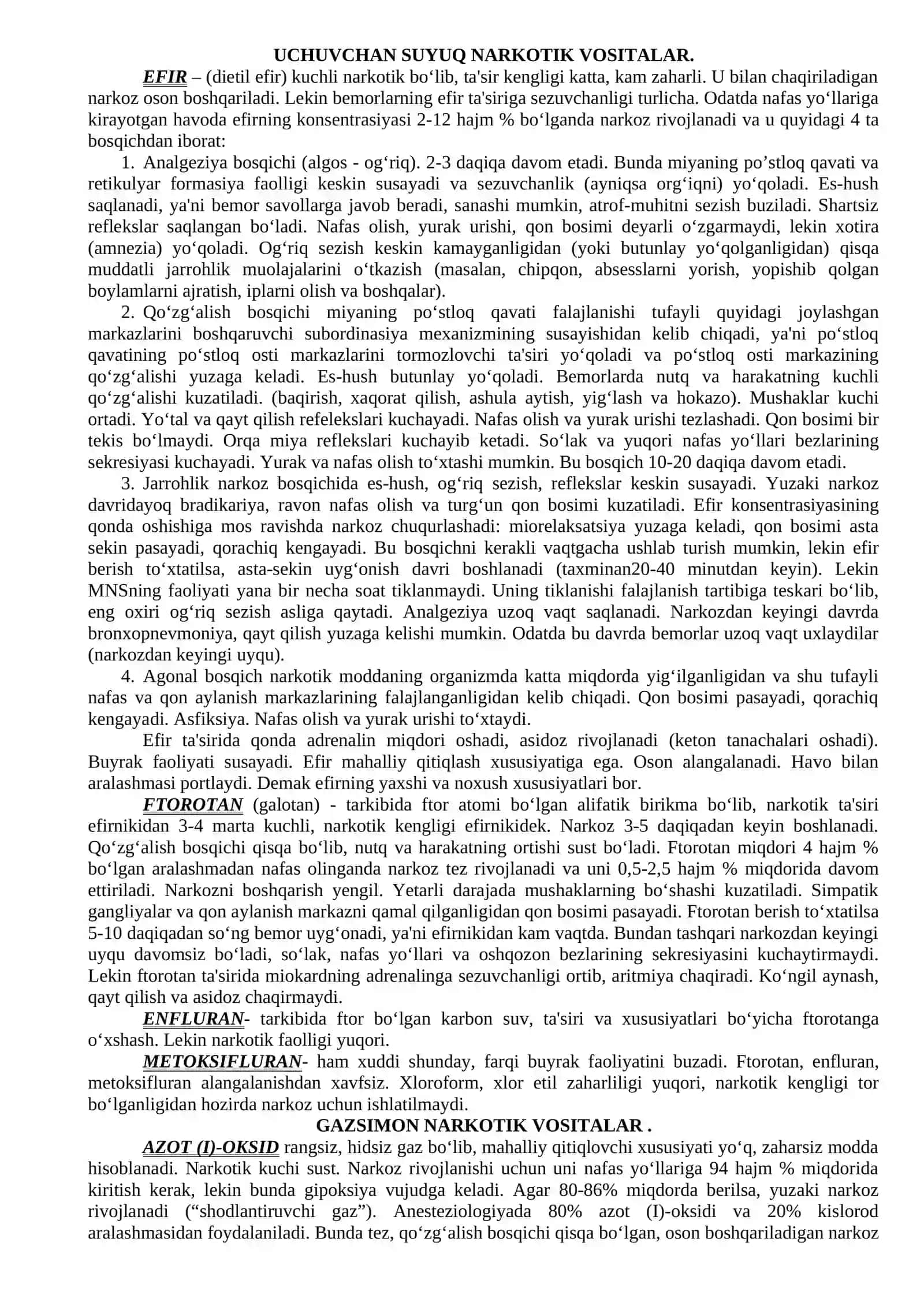 NARKOZ UCHUN QO‘LLANILADIGAN VOSITALAR 2
