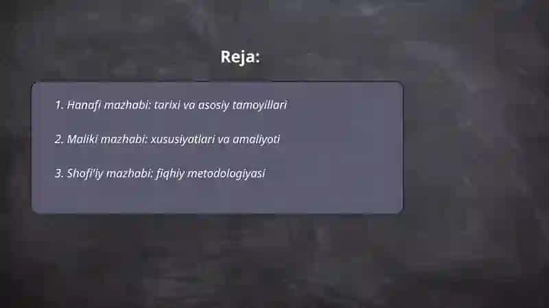 Hanafi mazhabi: tarixi va asosiy tamoyillari 2
