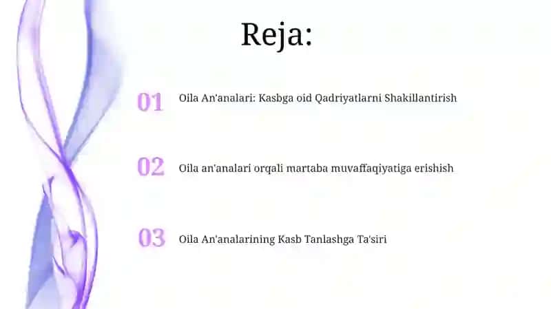 Kasb tanlashda oilaviy anʼanalarning ahamiyati 2