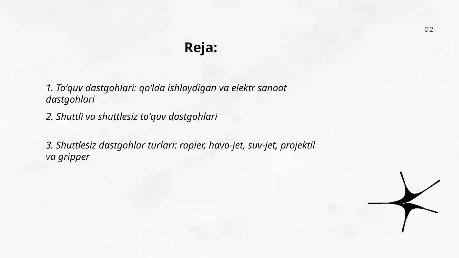 Toʻquv dastgohlari turlari va ularning tasnifi 2