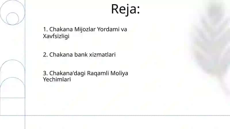 Chakana bank xizmatlari 2