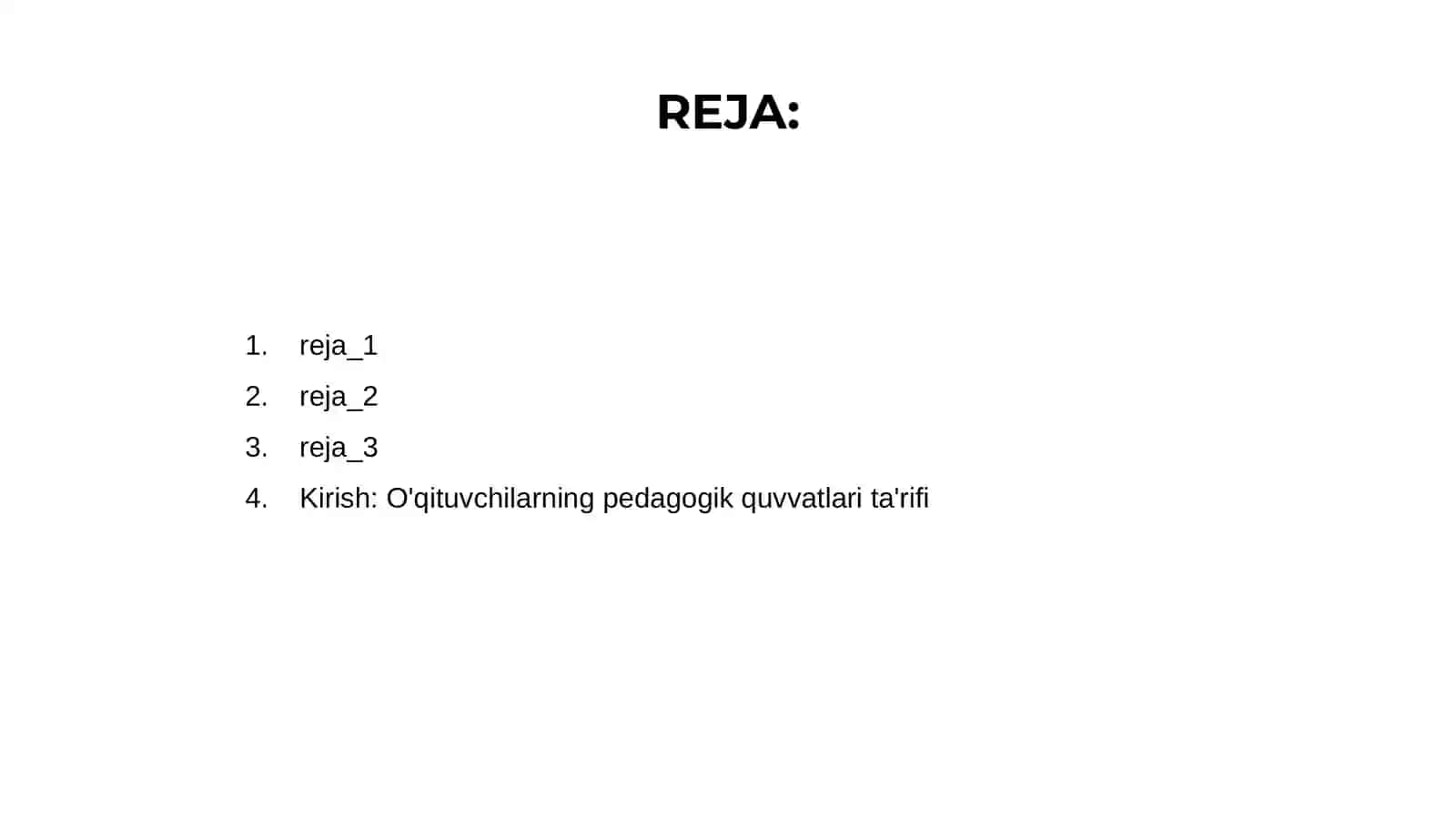 O'qituvchilarning pedagogik quvvatlari ta'rifi 2