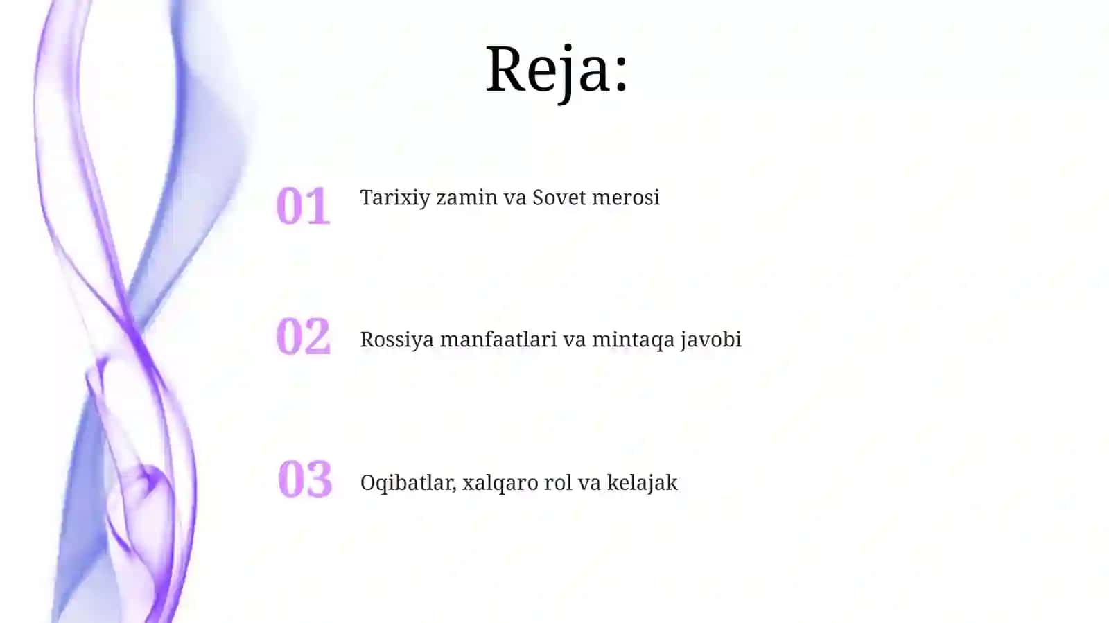 Orta Osiyoga Rossiya Bosqini 2