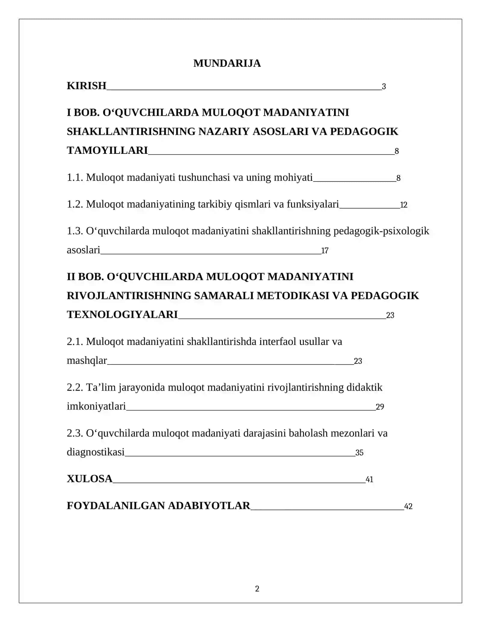 o’quvchilarda muloqot madaniyatini shakllantirish metodikasi 2