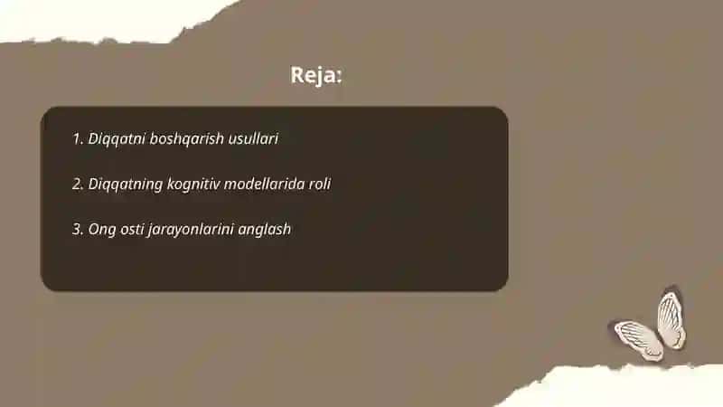 Diqqatni boshqarish usullari 2