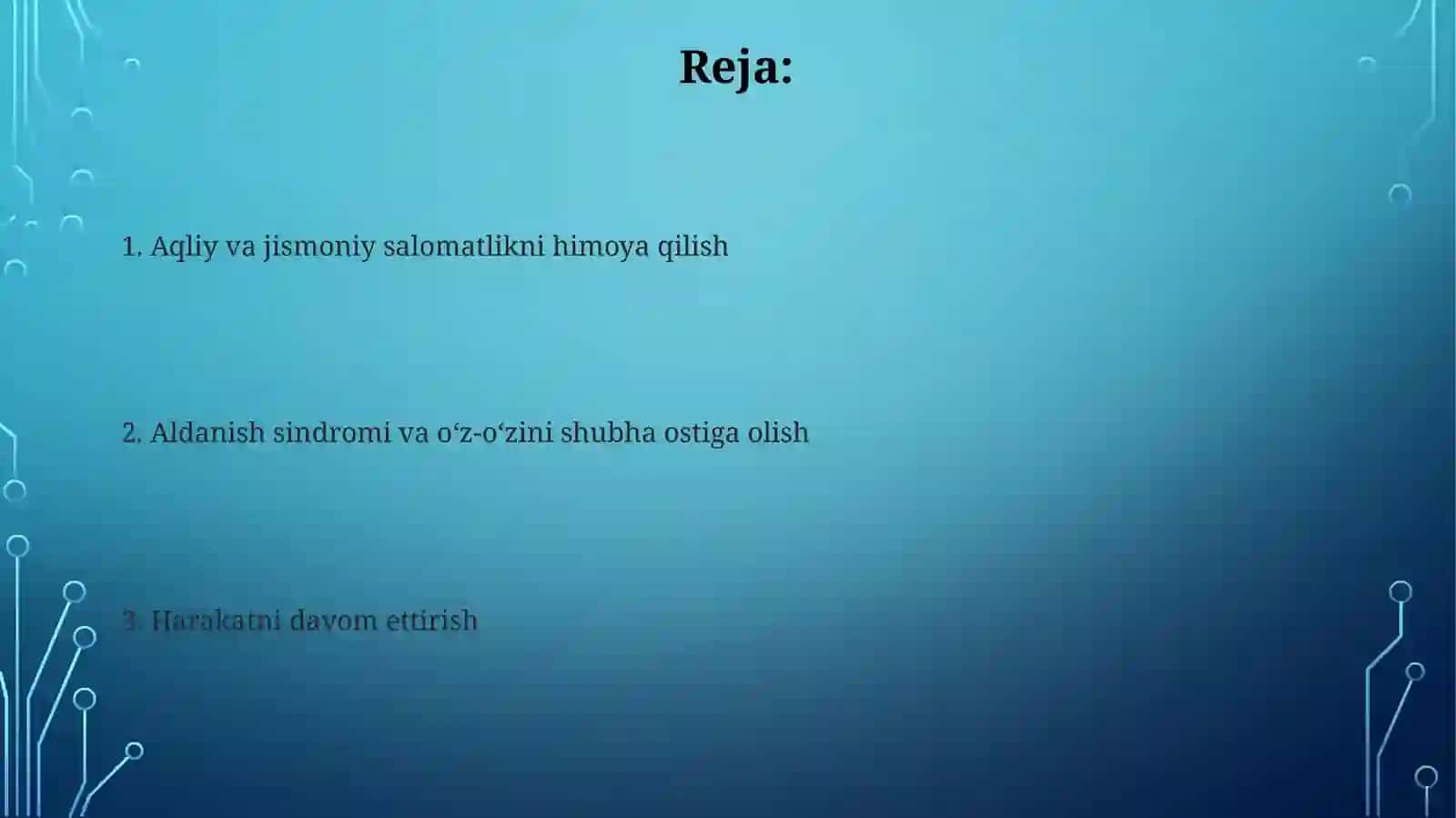 Harakatni davom ettirish 2