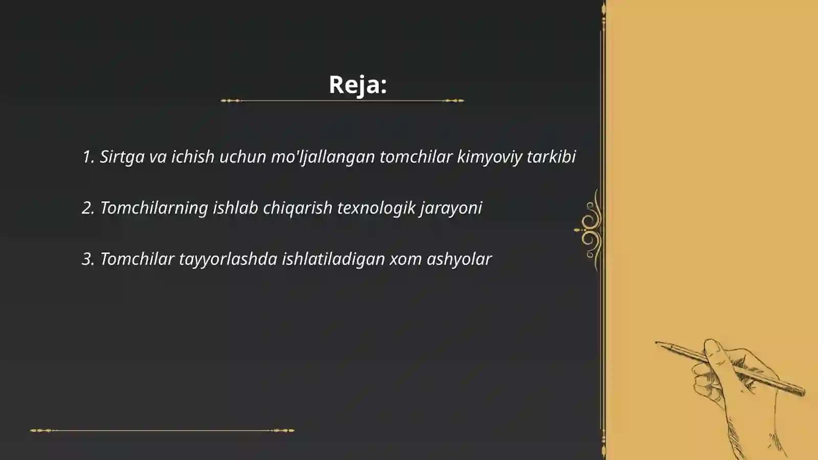 Sirtga va ichish uchun mo'ljallangan tomchilar 2