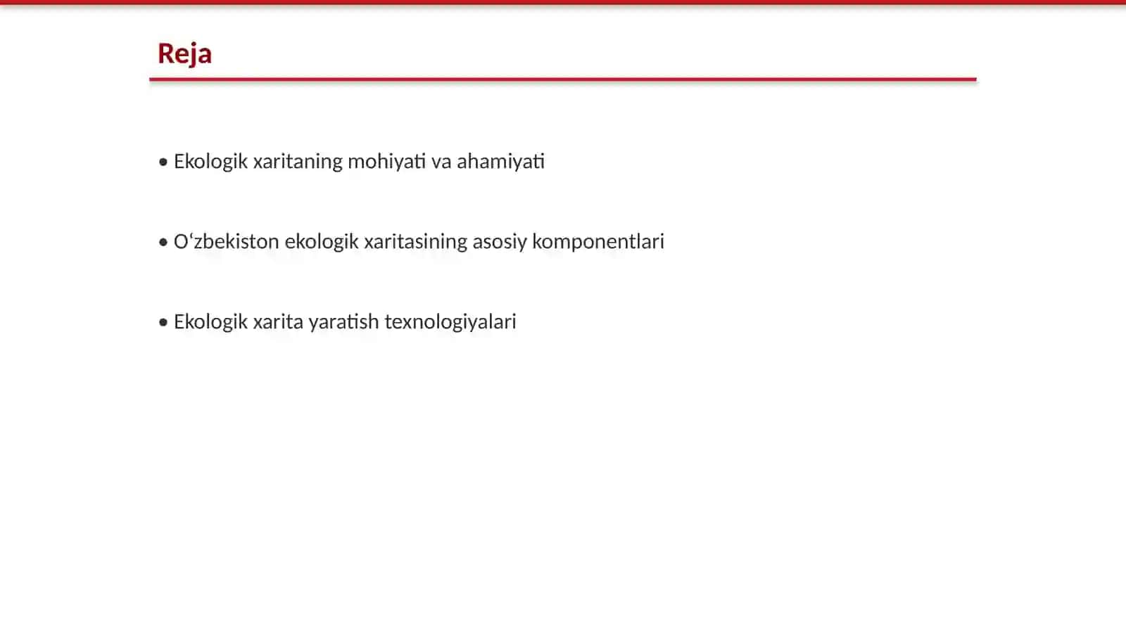O‘zbekiston ekologik xaritasi bilan ishlash 2
