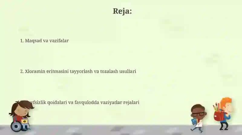 Xloramin eritmasini tayyorlash 2