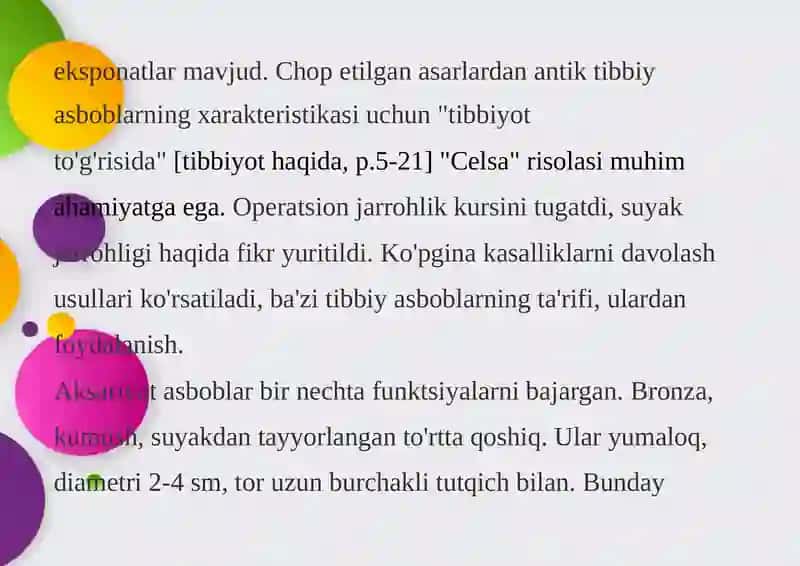 QADIMGI GRETSIYA VA RIMDA JARROXLIK USULLARI 2