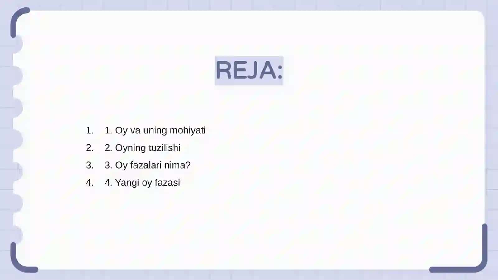 Oy va uning fazalari 2