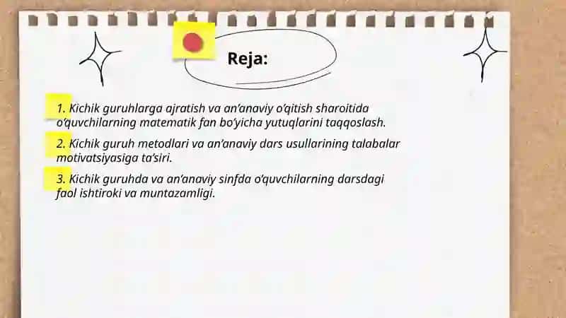 Ta’lim muassalarida matematika o’qitish 2