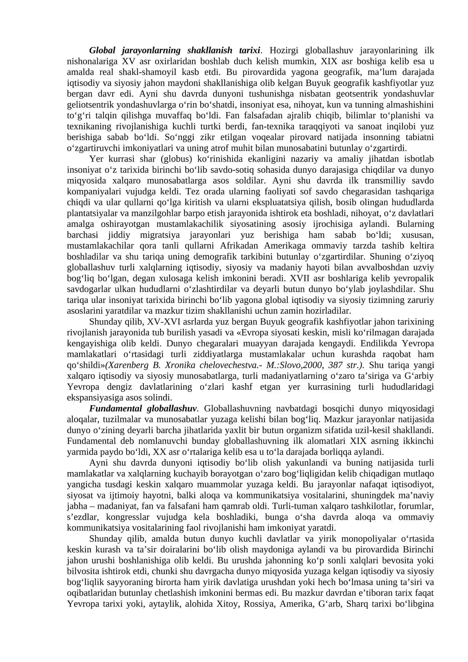 14-mavzu.Global jarayonlar va barqaror taraqqiyot.Global muammolar 2