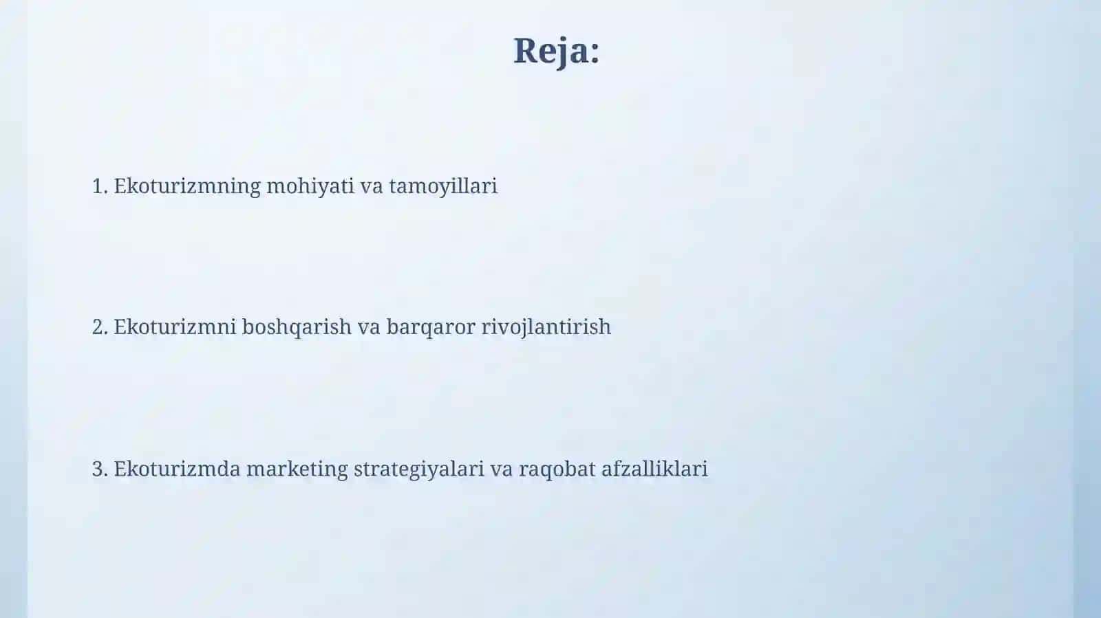 Ekoturistik menejment va marketing 2
