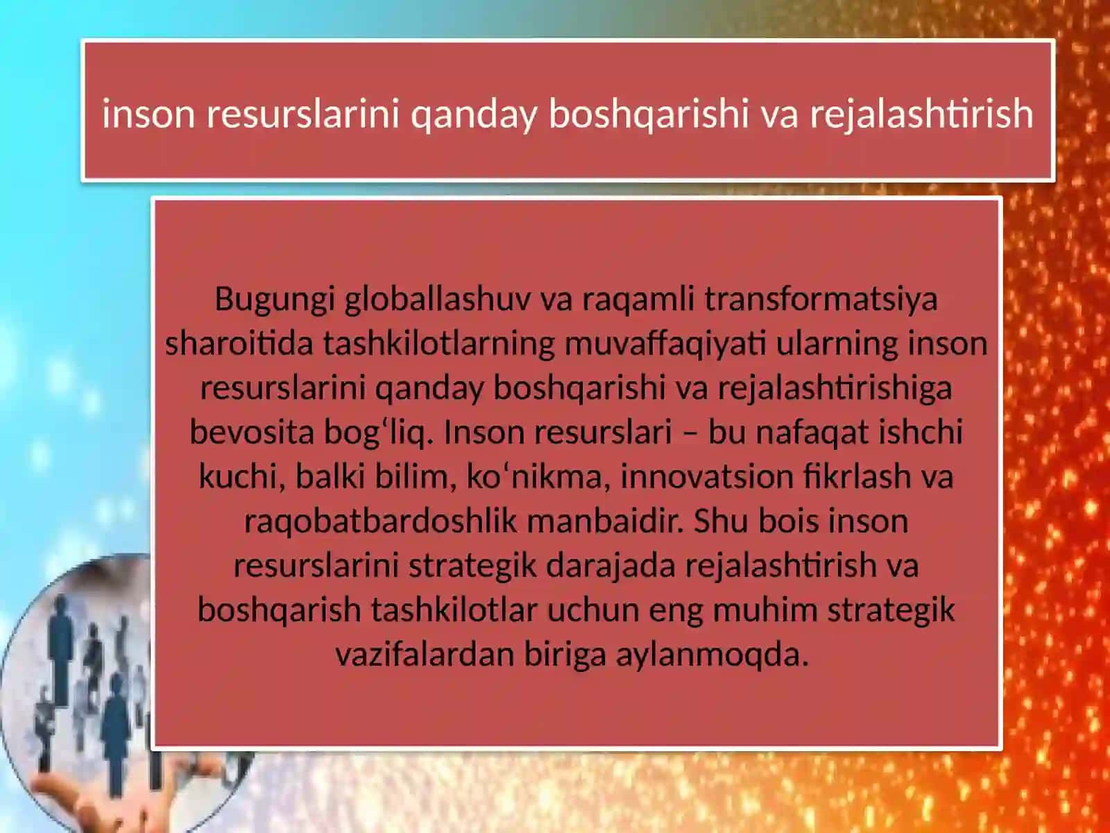 Inson Resurslari Tahlik Qilish 2