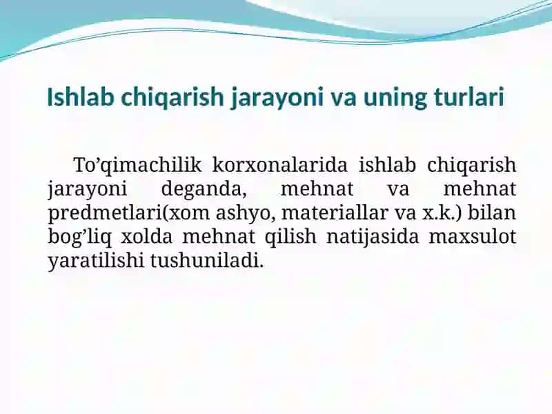 Mehnatning usullarini takomillashtirish 2