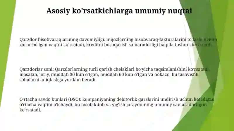 Debitorlik Qarzlari Tahlili 2