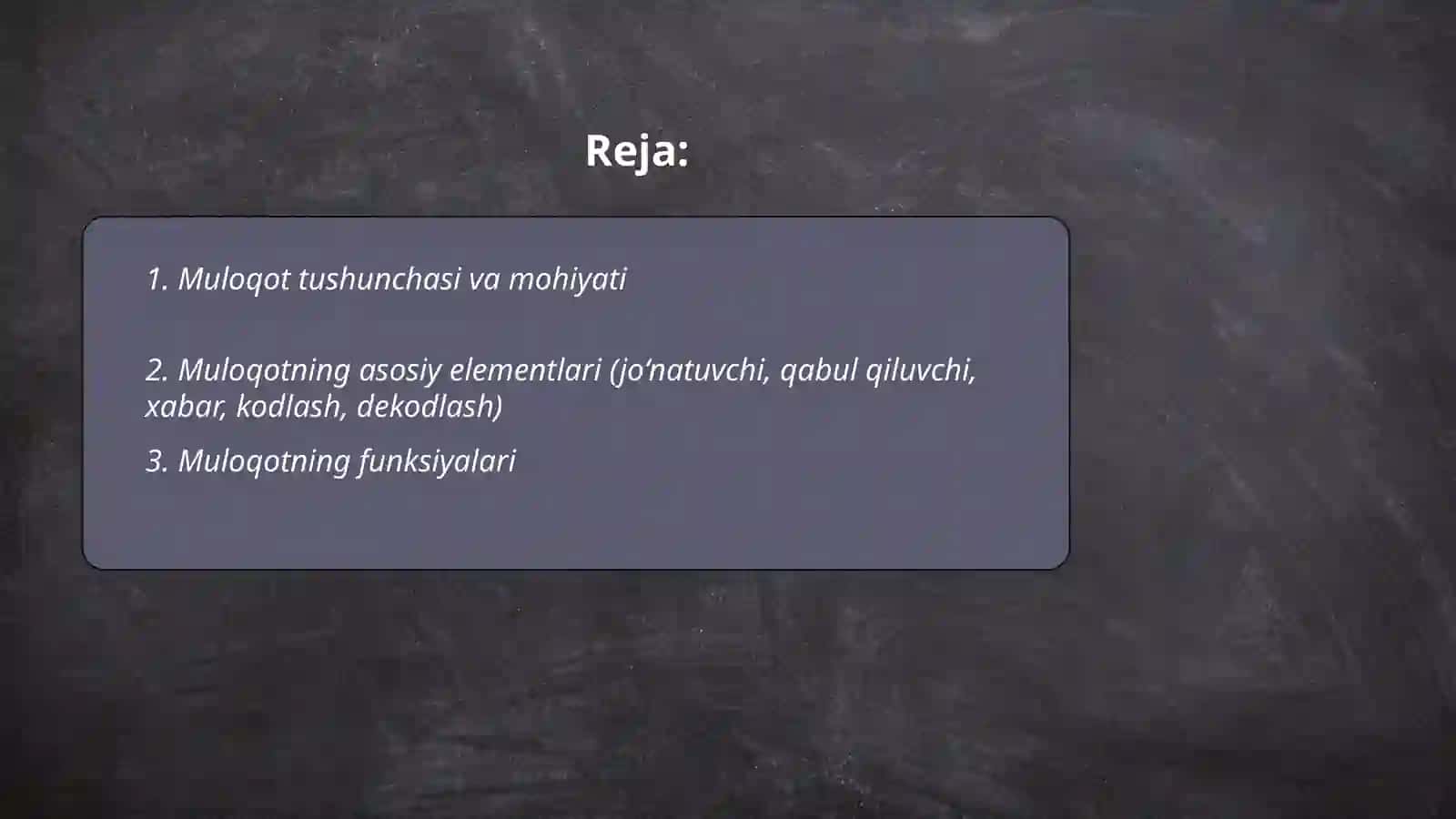 Muloqot haqida tushuncha 2