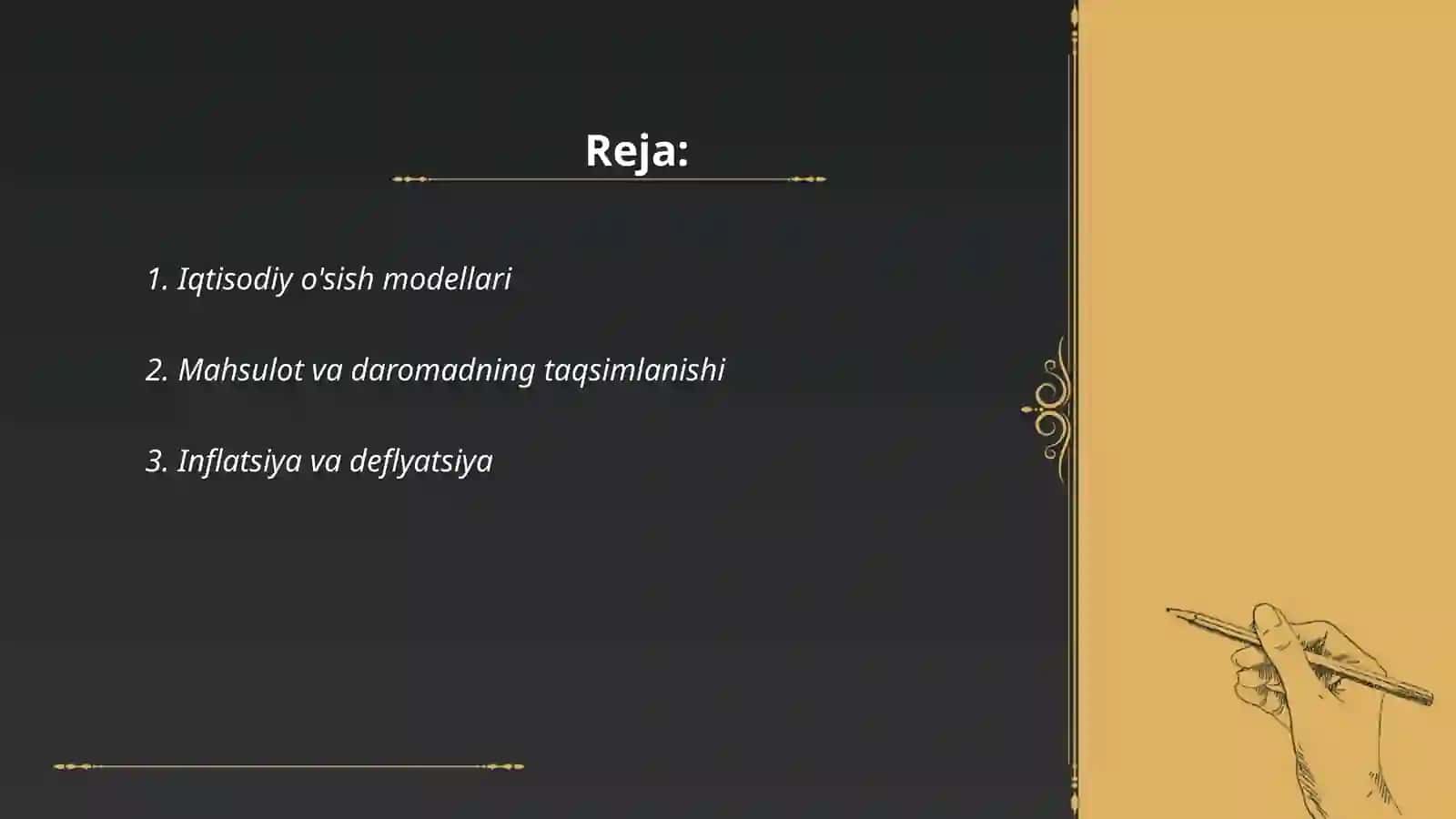 Iqtisodiy o'sish modellari 2