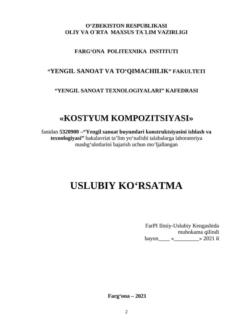 KOSTYUM KOMPOZITSIYASI 2