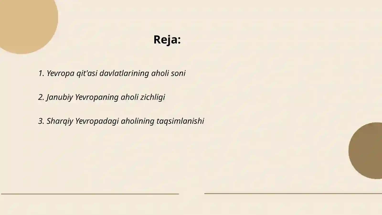 Yevropa qit'asi hududlarining aholi sonini taqqoslash 2