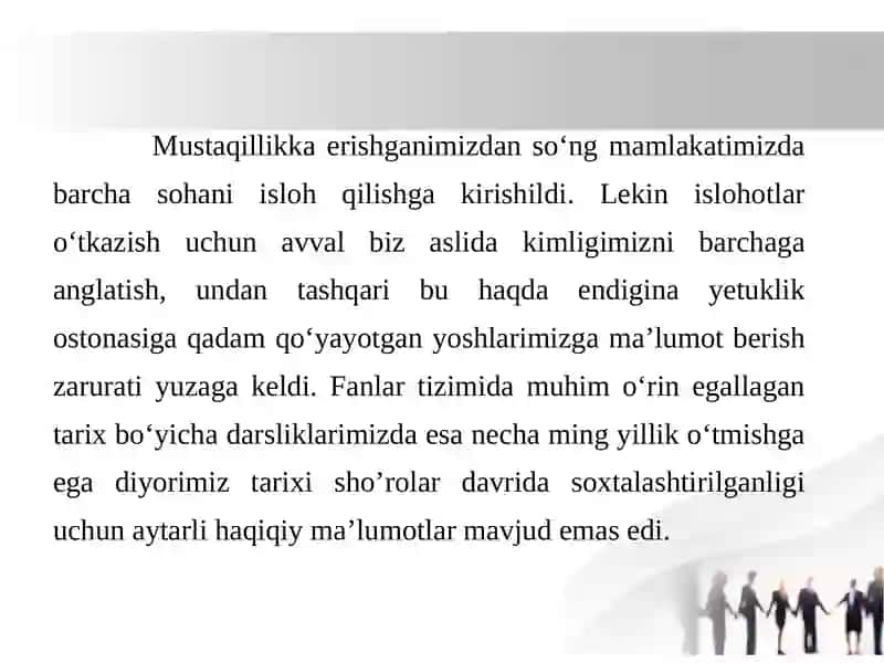 Tarixiy xotirasiz kelajak yo‘q 2
