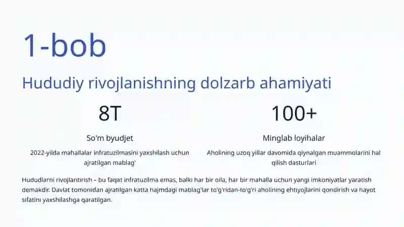 Hududiy rivojlanish dasturlari 2