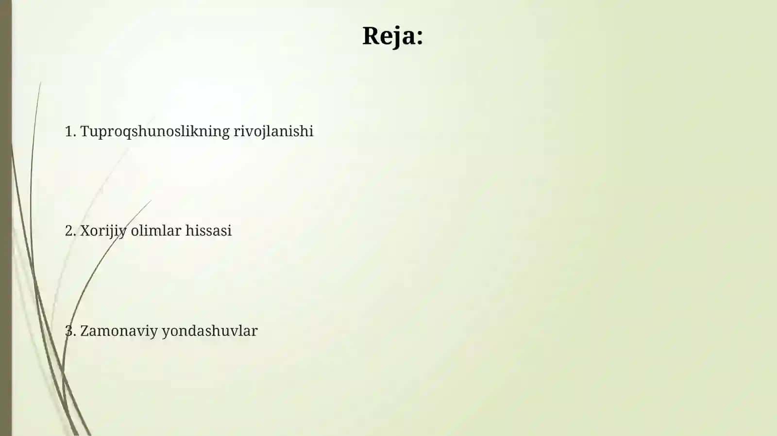 Tuproqlarning tatqiqetish daxorijiyolimlarning hissasi 2