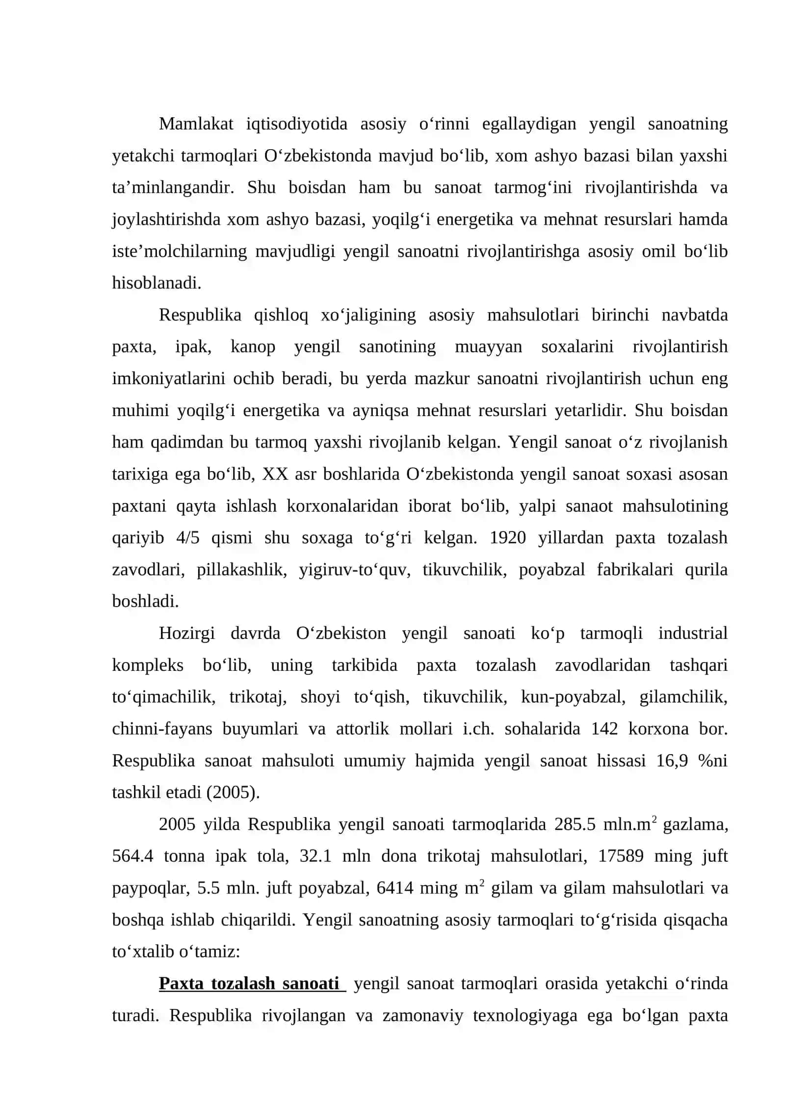 Yengil sanoat 2