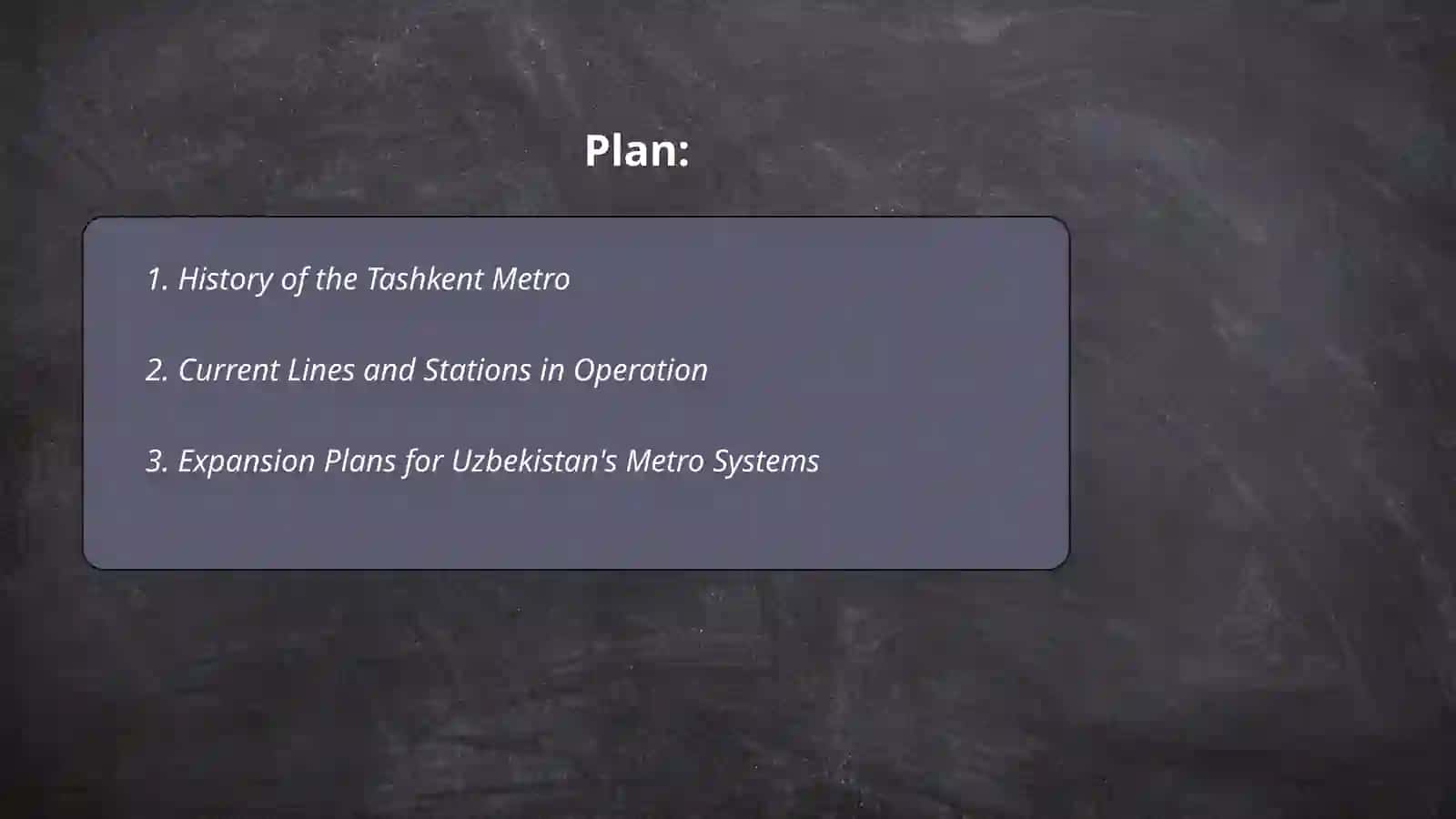 History of the Tashkent Metro 2