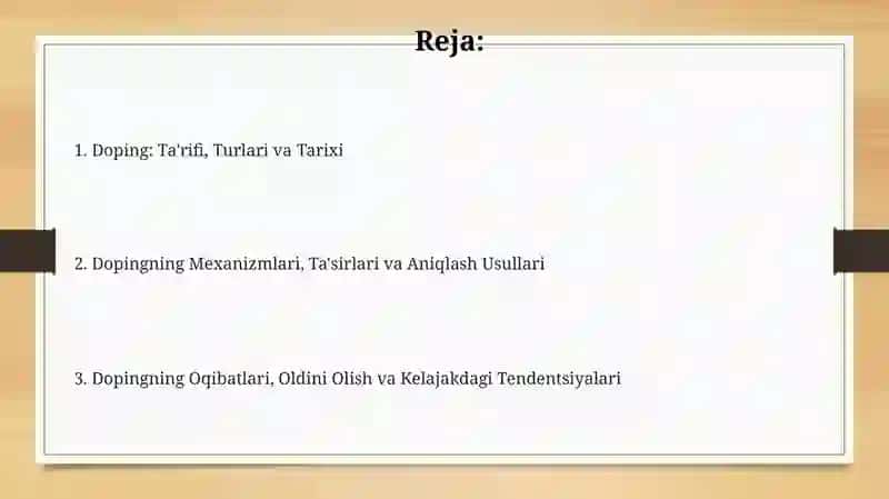 Doping: Ta'rif, Turlari va Tarixi 2