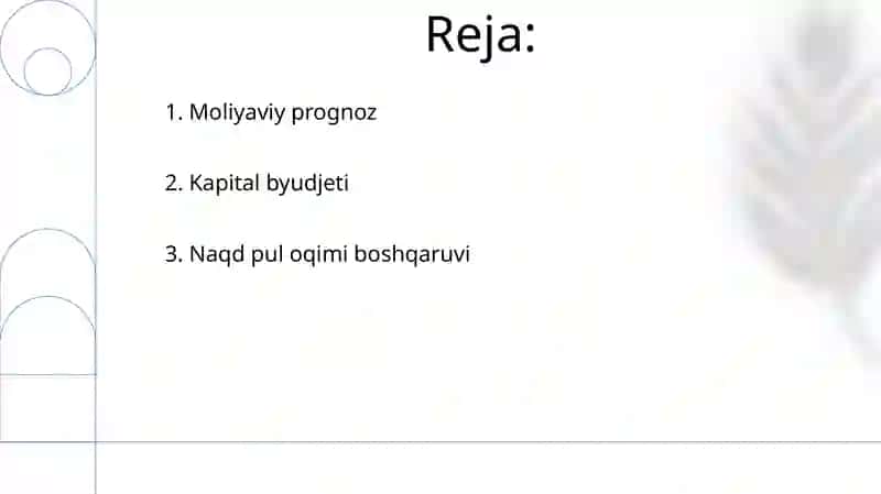 Moliyaviy boshqaruv 2