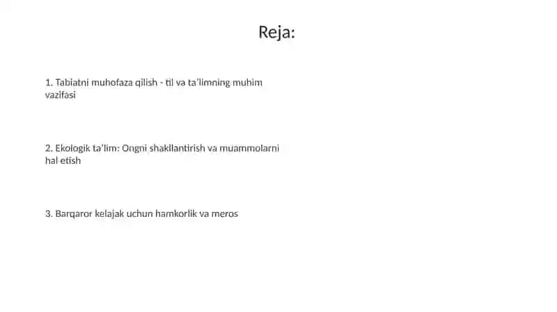 Tabiatni muhofaza qilish 2
