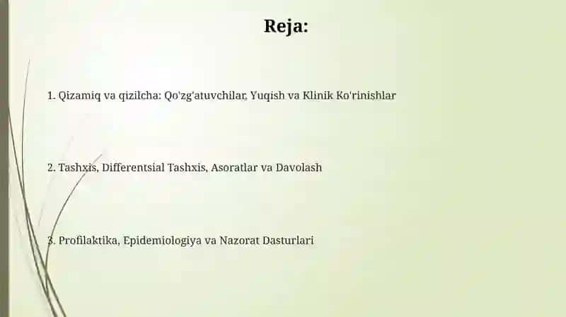 Qizamiq va qizilcha qo’zg’atuvchilari 2
