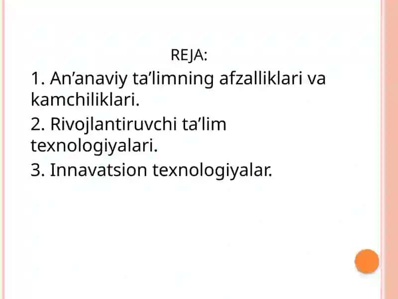 Ta'lim Texnologiyasi 2