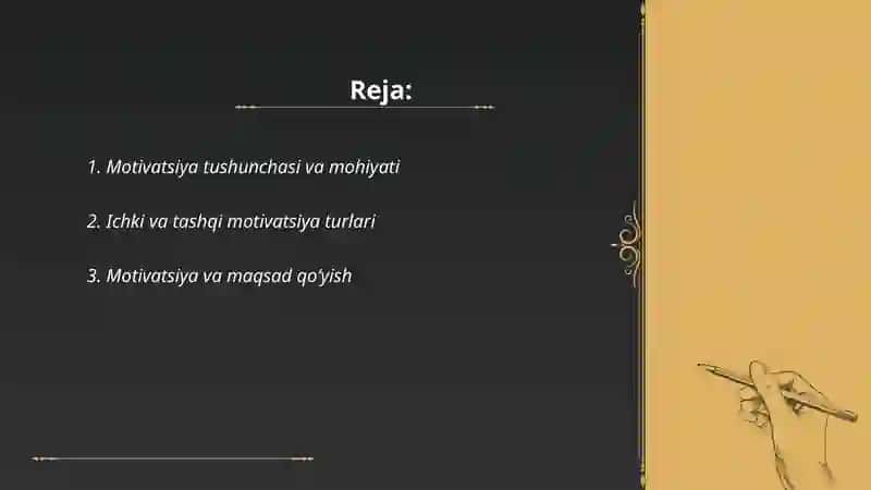 Motivatsiya haqida tushuncha 2