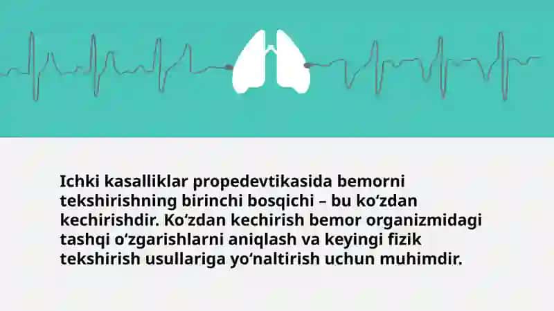Bemorlarni mustaqil koʻzdan kechirish 2