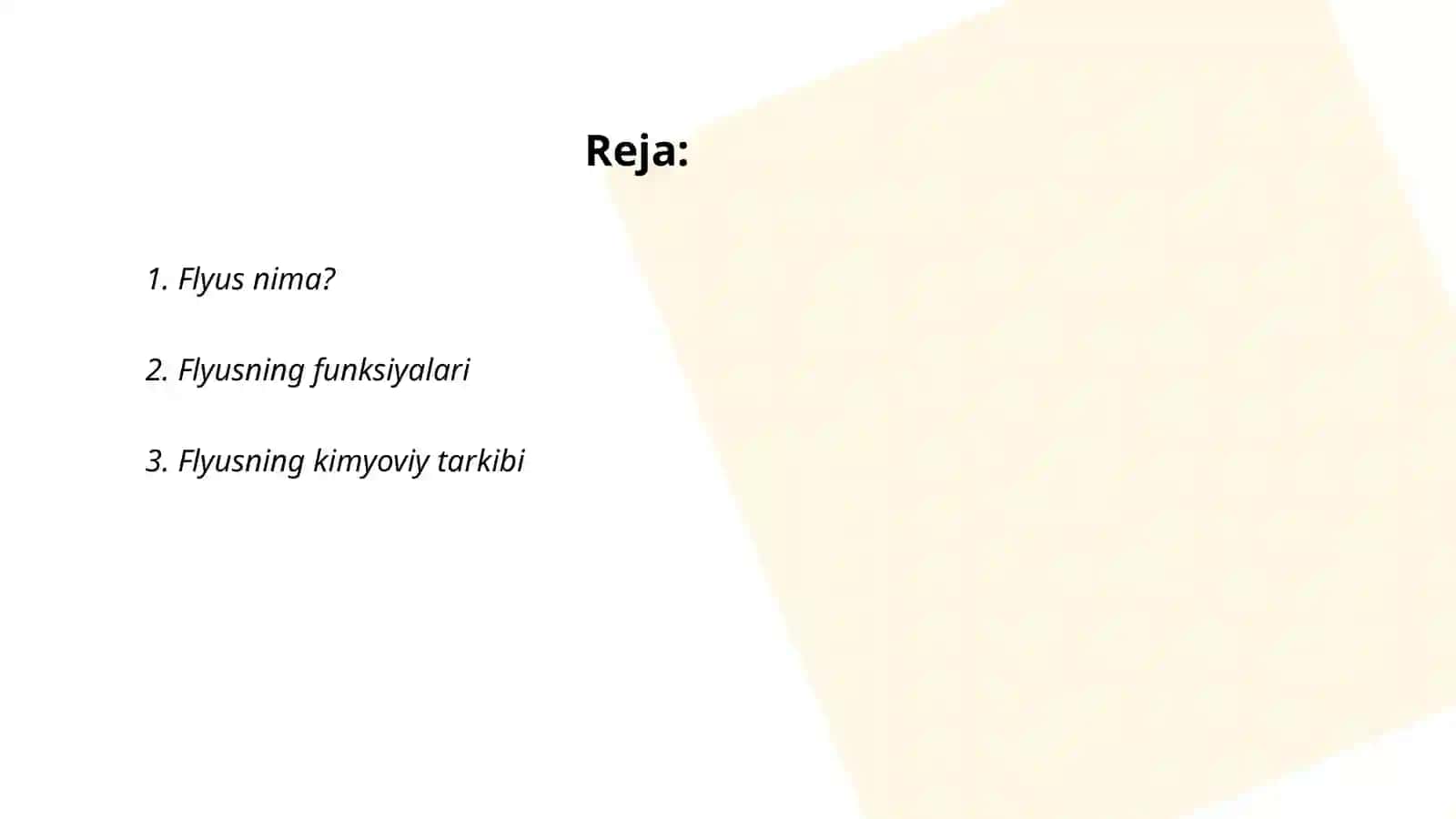 Flyus va uning ishlatilish vazifasi 2