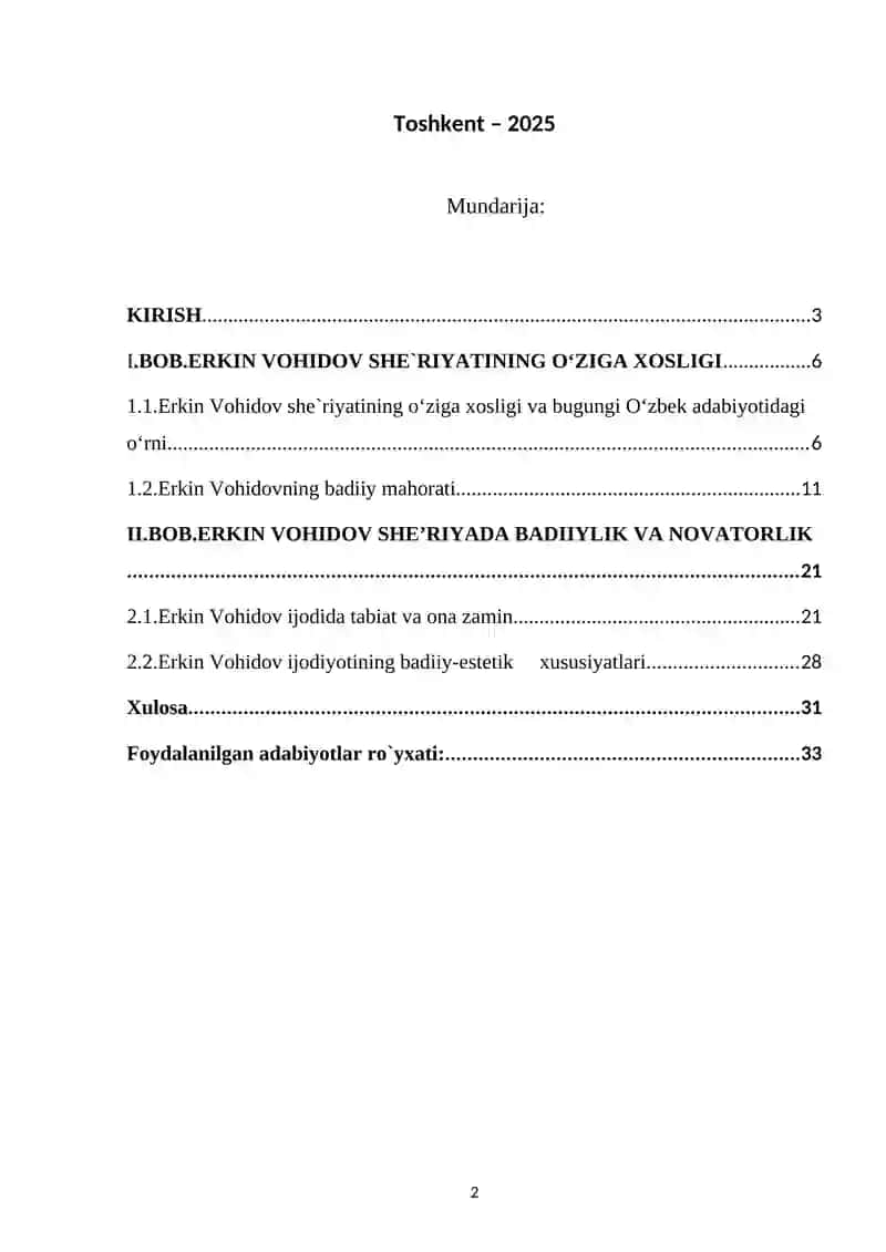 ERKIN VOHIDOV SHE’RIYATI POETIKASI 2