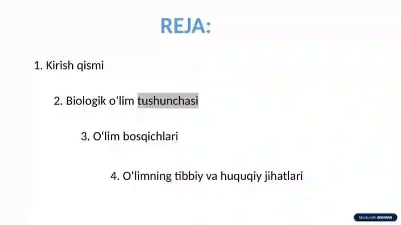 O'lim haqida tushunchalar 2