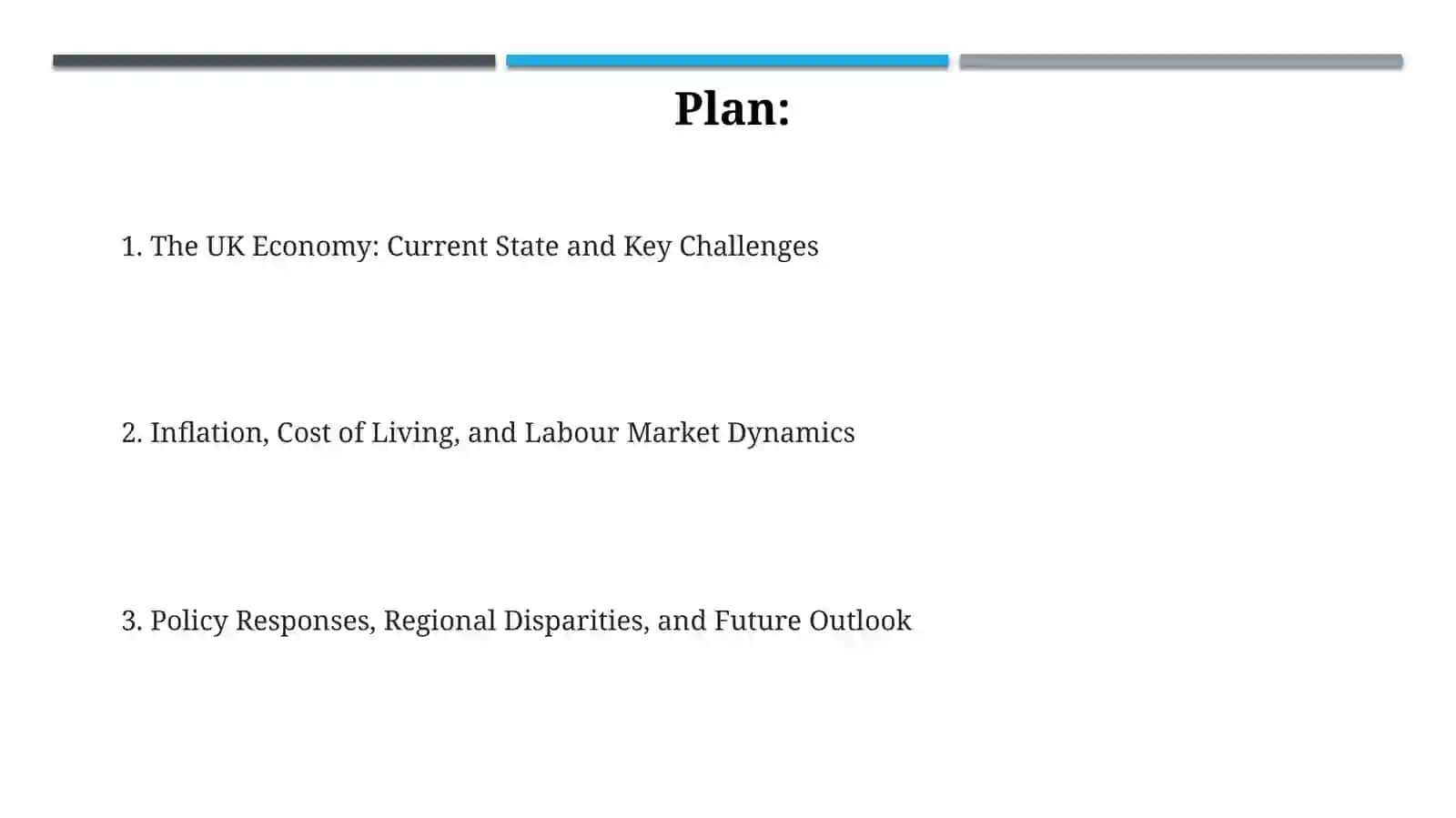The UK Economy: Current State and Key Challenges 2